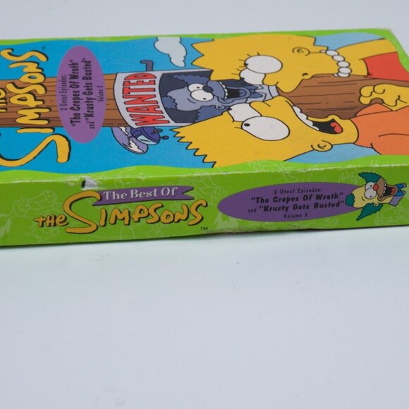 The Best of the Simpsons VHS Volume 3 Crepes of Wrath Krusty Busted 1990 - Picture 2 of 5